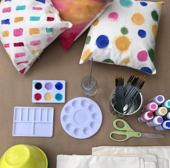 photo of pillow art project