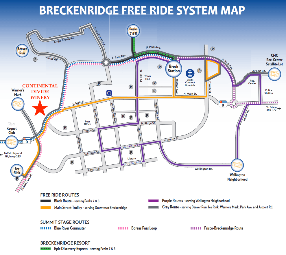 Click to view the Breckenridge Free Ride System website for updates maps and route information.